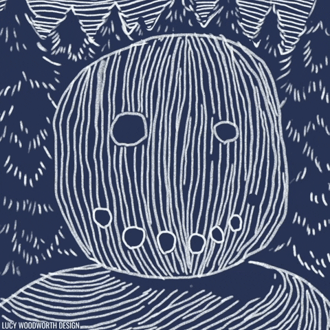 Winter Solstice Falling Apart Fun Snow Man Nose GIF