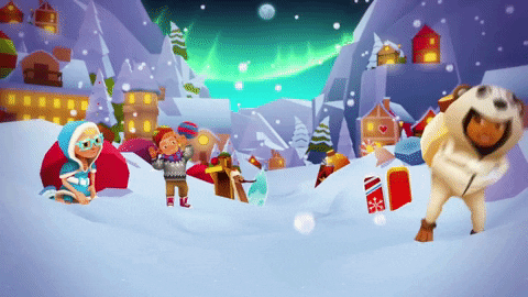 Winter Solstice Merry Christmas Sybo GIF