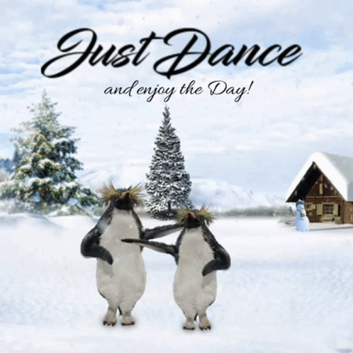 Winter Wednesday Penguin Just Dance GIF