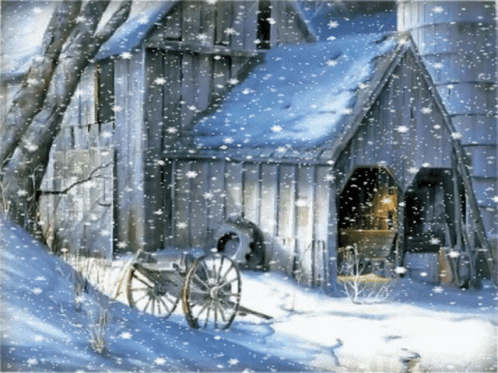 Winter Wednesday Snowy Cabin Cold GIF
