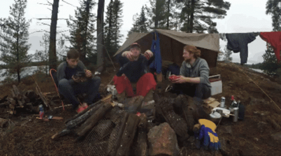 Winter Woods Camping Nature Lovers GIF