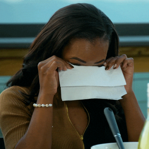 Wiping Tears Girl Cries GIF