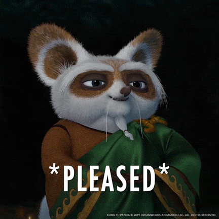 Wise Master Shifu Is Pleased GIF