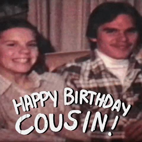 Wishing Happy Birthday Cuz Greeting GIF
