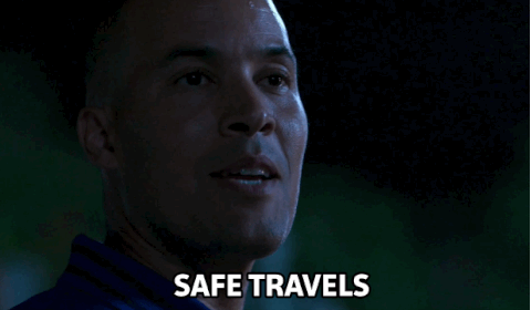 Wishing Politely Safe Travels GIF