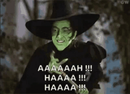 Witch Melting Wicked Laugh GIF