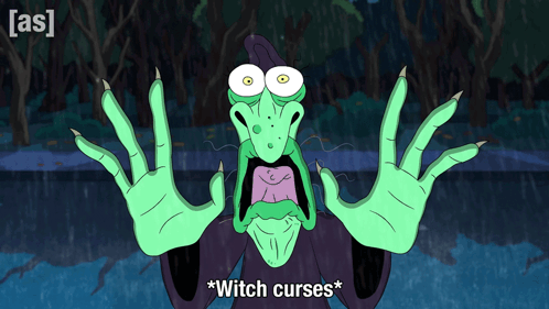 Witch Saying Witch Curses