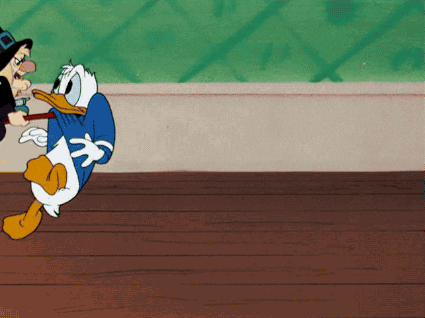 Witch Taking Donald Duck GIF