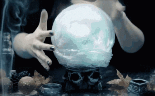 Witchcraft Hands On Crystal Ball GIF