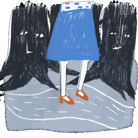 Witchcraft Scary Tree Drawing GIF