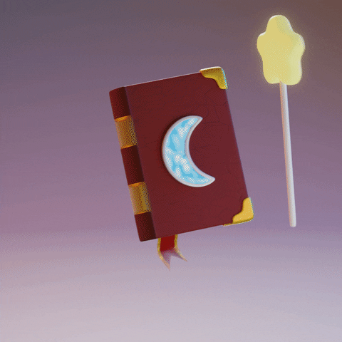 Witchcraft Spell Book Animation GIF