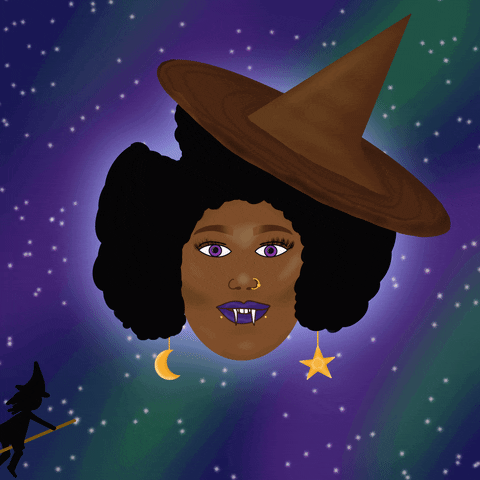 Witchcraft Witch Winking GIF
