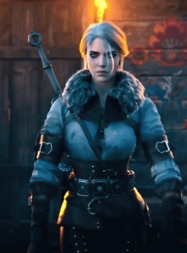 Animated The Witcher Miyku GIF