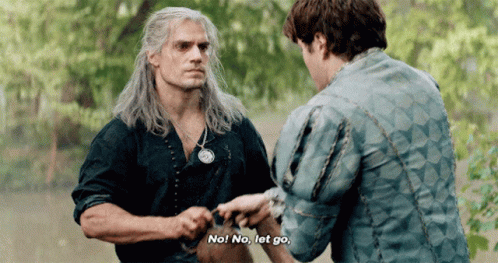 Witcher No! No! Let Go GIF