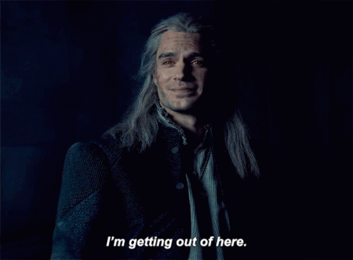 Witcher I'm Getting Out Of Here GIF