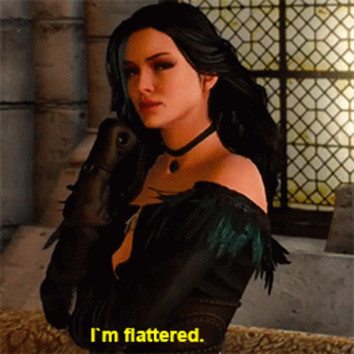 Witcher I'm Flattered GIF