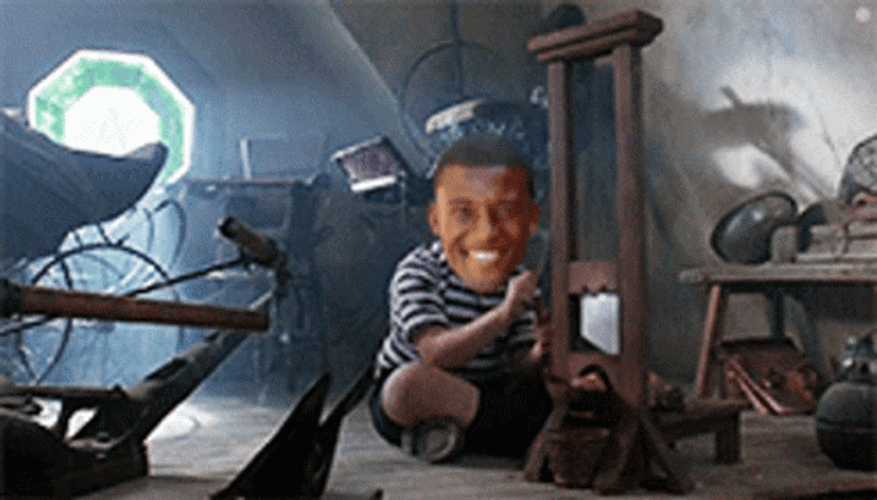 With Big Head Guillotine GIF