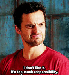With Great Power Comes Great Responsibility Nick Miller GIF