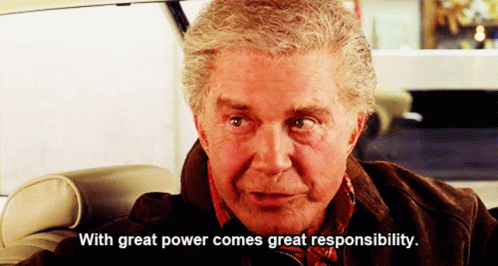 With Great Power Comes Great Responsibility Uncle Ben GIF