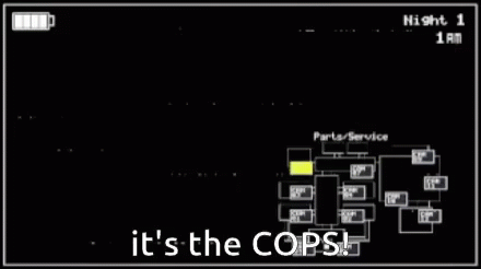 Withered Bonnie It's The Cops GIF