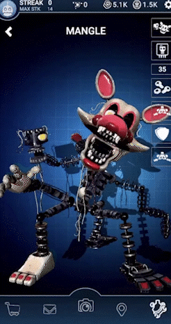Withered Bonnie Mangle Five Nights At Freddys GIF