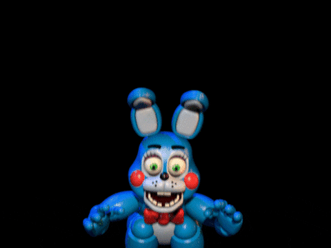 Withered Bonnie Scare Creepy Face GIF