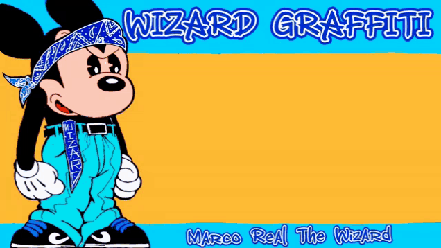 Wizard Graffiti Mickey Mouse Meme GIF