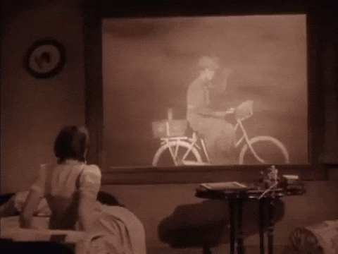 Wizard Of Oz Dorothy Watching Wicked Witch GIF