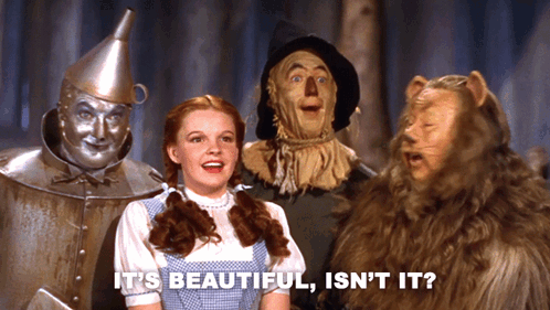 Wizard Of Oz Poster It's Beautiful Isn't It GIF