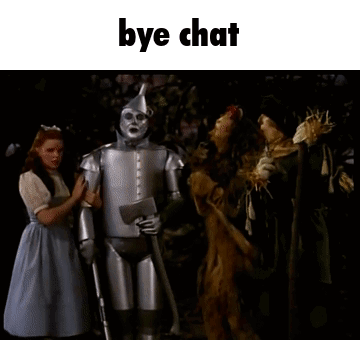 Wizard Of Oz Saying Bye Chat GIF