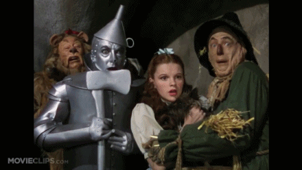 Wizard Of Oz Scared Dorothy Tin Man GIF