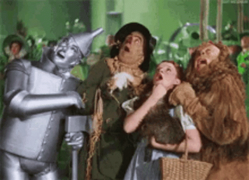 Wizard Of Oz Tornado Film Cast Shocked GIF