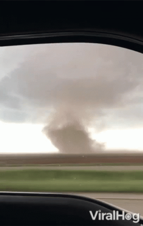 Wizard Of Oz Tornado Car View GIF