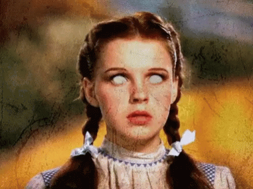 Wizard Of Oz Trippy Dorothy In Trance GIF