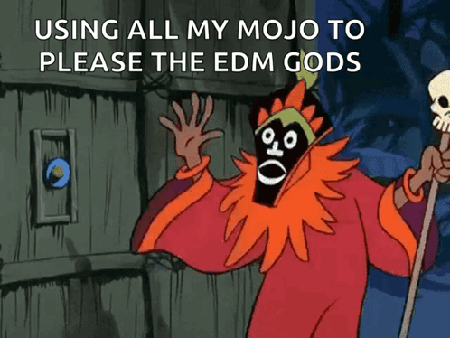 Wizard With Skull Stick Says Using All My Mojo GIF
