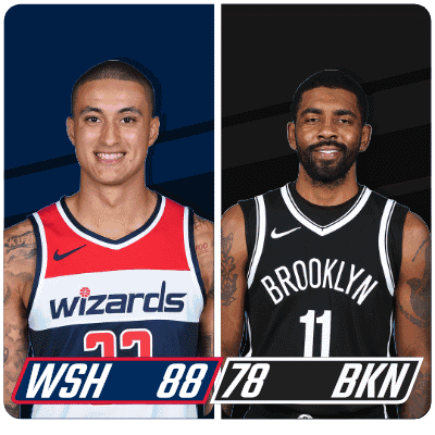 Wizards vs Brooklyn Nets Basketball Players
