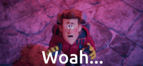 Smallfoot Percy Surprised Woah GIF