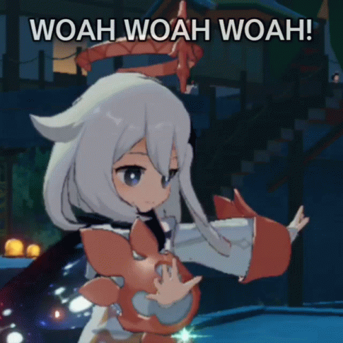 Genshin Impact Paimon Woah GIF