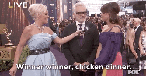 Wolf Blitzer Winner Winner Chicken Dinner In Live GIF