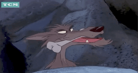 Wolf Chewing Bone The Sword In The Stone GIF