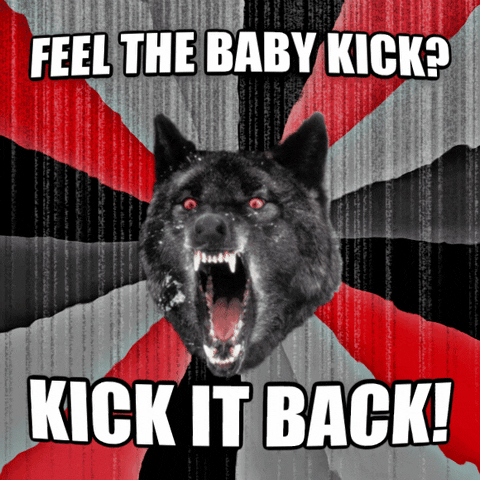 Wolf Kick It Back Meme GIF