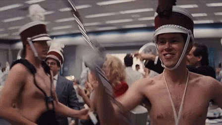 Wolf Of The Wall Street Office Celebration GIF