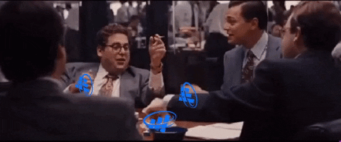 Wolf Of Wall Street Four Men GIF