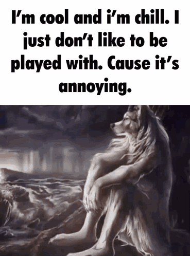 Wolf Painting I M Cool And Chill GIF
