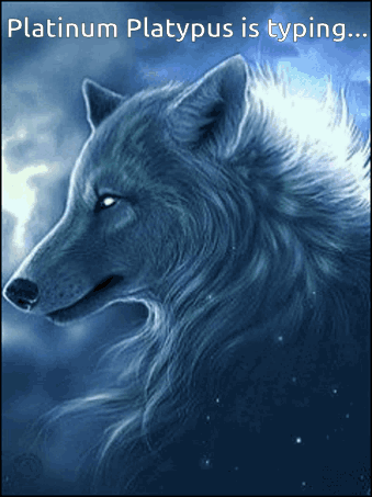Wolf Platinum Platypus Is Typing GIF