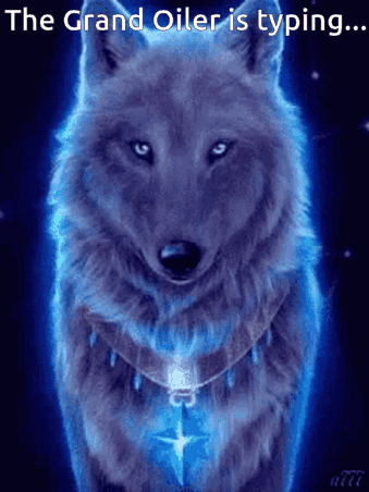 Wolf Saying The Grand Oiler Is Typing