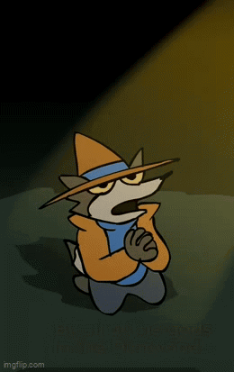 Wolf Wearing Hat With By All Of The Gods GIF