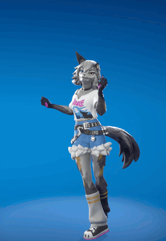 Wolf Wearing Shirt Saying Wolf GIF