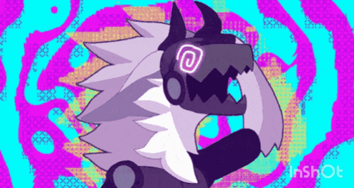 Wolf with Horns and Headphones