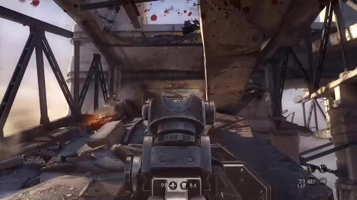 Wolfenstein Shooting Afar GIF